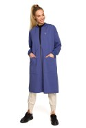 Bluza Damska Model MOE694 Indygo - Moe Moe Bluza Damska Model MOE694 Indygo - Moe Moe