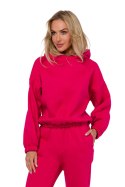 Bluza Damska Model MOE759 Malina - Moe Moe Bluza Damska Model MOE759 Malina - Moe Moe