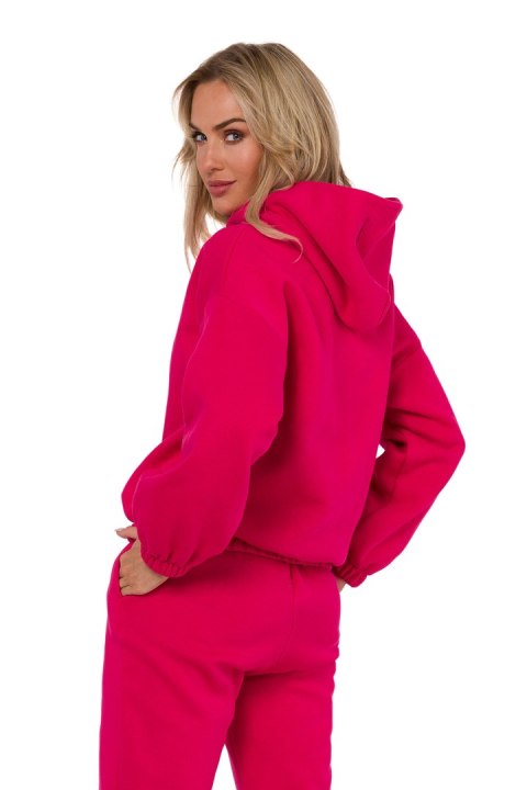Bluza Damska Model MOE759 Malina - Moe Moe Bluza Damska Model MOE759 Malina - Moe Moe