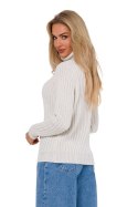 Golf Damski Model MOE771 Kość słoniowa - Moe Moe Golf Damski Model MOE771 Kość słoniowa - Moe Moe