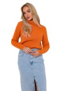 Golf Damski Model MOE771 Orange - Moe Moe Golf Damski Model MOE771 Orange - Moe Moe