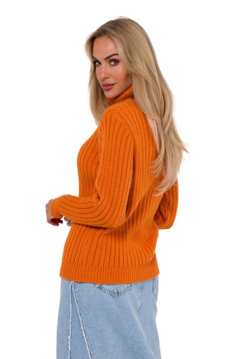 Golf Damski Model MOE771 Orange - Moe Moe Golf Damski Model MOE771 Orange - Moe Moe