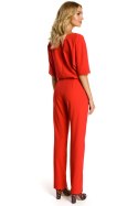 Kombinezon Damski Model MOE334 Red - Moe Moe Kombinezon Damski Model MOE334 Red - Moe Moe