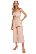 Kombinezon Damski Model MOE571 Beige - Moe Moe Kombinezon Damski Model MOE571 Beige - Moe Moe