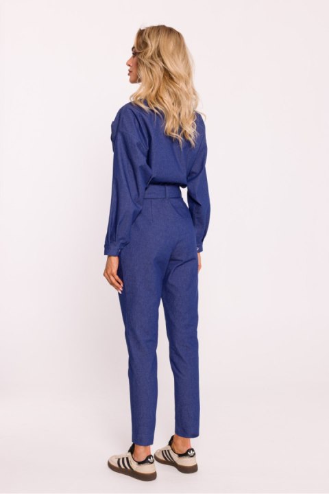 Kombinezon Model MOE801 Blue - Moe Moe Kombinezon Model MOE801 Blue - Moe Moe