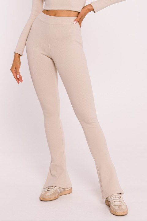 Legginsy Model MOE816 Piasek - Moe Moe Legginsy Model MOE816 Piasek - Moe Moe