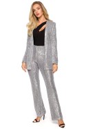 Marynarka Model MOE724 Silver - Moe Moe Marynarka Model MOE724 Silver - Moe Moe