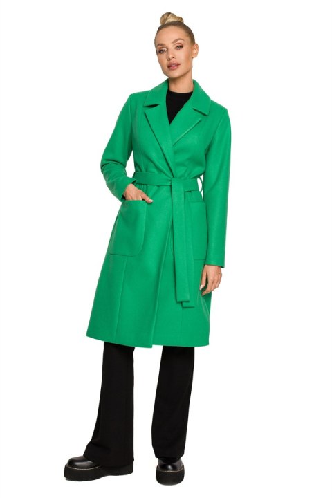 Płaszcz Model MOE708 Green - Moe Moe Płaszcz Model MOE708 Green - Moe Moe