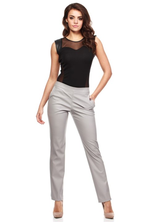 Spodnie Damskie Model MOE144 Grey - Moe Moe Spodnie Damskie Model MOE144 Grey - Moe Moe