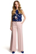 Spodnie Damskie Model MOE378 Powder Pink - Moe Moe Spodnie Damskie Model MOE378 Powder Pink - Moe Moe
