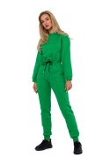 Spodnie Kombinezon Model MOE763 Green - Moe Moe Spodnie Kombinezon Model MOE763 Green - Moe Moe
