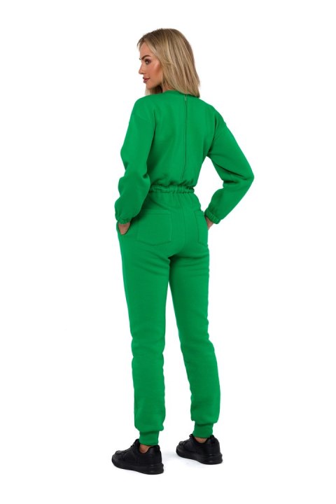Spodnie Kombinezon Model MOE763 Green - Moe Moe Spodnie Kombinezon Model MOE763 Green - Moe Moe