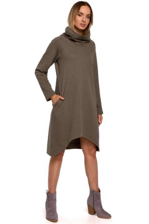Sukienka Model MOE551 Khaki - Moe Moe Sukienka Model MOE551 Khaki - Moe Moe