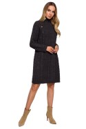 Sukienka Model MOE635 Grafit - Moe Moe Sukienka Model MOE635 Grafit - Moe Moe