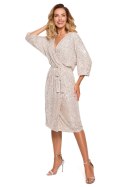 Sukienka Model MOE653 Szampan - Moe Moe Sukienka Model MOE653 Szampan - Moe Moe