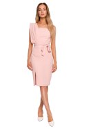 Sukienka Model MOE673 Powder Pink - Moe Moe Sukienka Model MOE673 Powder Pink - Moe Moe