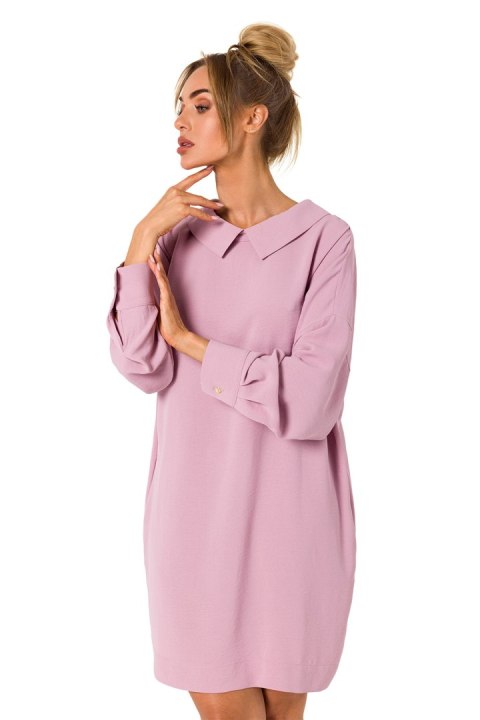 Sukienka Model MOE740 Dirty Pink - Moe Moe Sukienka Model MOE740 Dirty Pink - Moe Moe