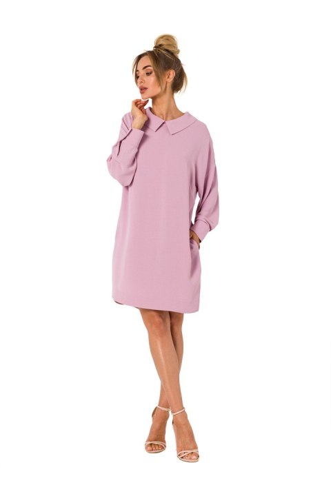 Sukienka Model MOE740 Dirty Pink - Moe Moe Sukienka Model MOE740 Dirty Pink - Moe Moe