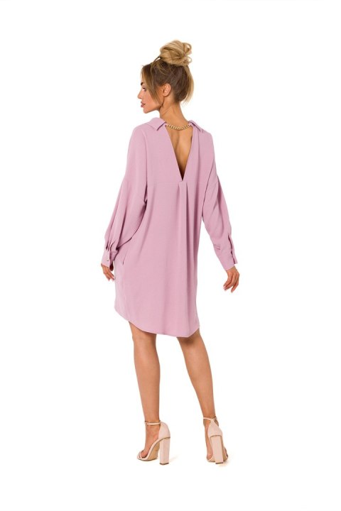 Sukienka Model MOE740 Dirty Pink - Moe Moe Sukienka Model MOE740 Dirty Pink - Moe Moe