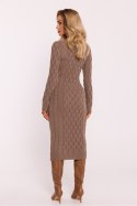Sukienka Model MOE824 Cappuccino - Moe Moe Sukienka Model MOE824 Cappuccino - Moe Moe