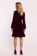 Sukienka Model MOE826 Bordo - Moe Moe Sukienka Model MOE826 Bordo - Moe Moe
