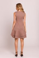 Sukienka Model MOE850 Mocca - Moe Moe Sukienka Model MOE850 Mocca - Moe Moe