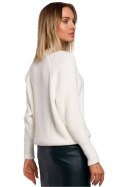 Sweter Damski Model MOE537 Ecru - Moe Moe Sweter Damski Model MOE537 Ecru - Moe Moe