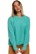 Sweter Damski Model MOE537 Seledyn - Moe Moe Sweter Damski Model MOE537 Seledyn - Moe Moe