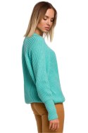 Sweter Damski Model MOE537 Seledyn - Moe Moe Sweter Damski Model MOE537 Seledyn - Moe Moe