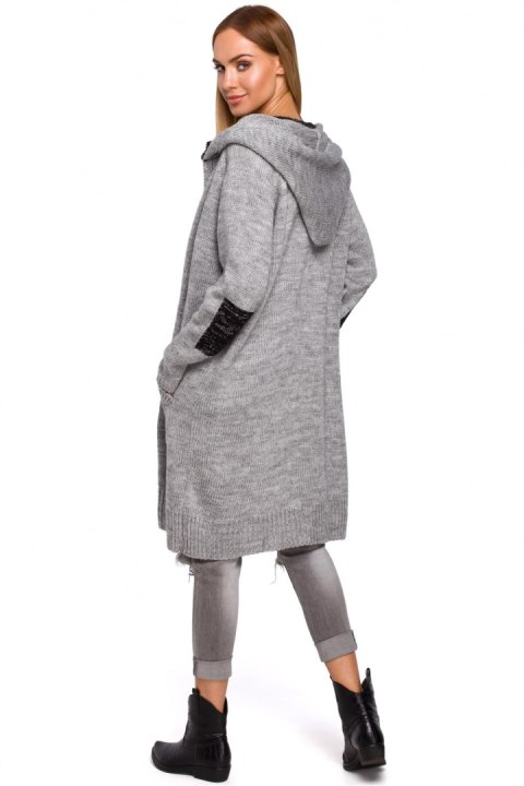 Sweter Kardigan Model MOE474 Grey - Moe Moe Sweter Kardigan Model MOE474 Grey - Moe Moe