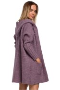 Sweter Kardigan Model MOE556 Wrzos - Moe Hurtownia odzieży on-line, moda damska, bielizna i obuwie dla kobiet - Matterhorn.pl Moe