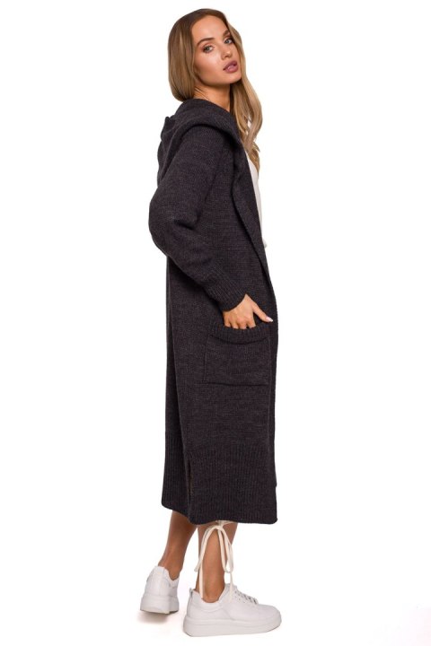 Sweter Kardigan Model MOE596 Grafit - Moe Moe Sweter Kardigan Model MOE596 Grafit - Moe Moe