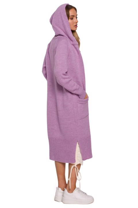Sweter Kardigan Model MOE596 Lila - Moe Moe Sweter Kardigan Model MOE596 Lila - Moe Moe