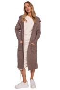 Sweter Kardigan Model MOE596 Mocca - Moe Moe Sweter Kardigan Model MOE596 Mocca - Moe Moe
