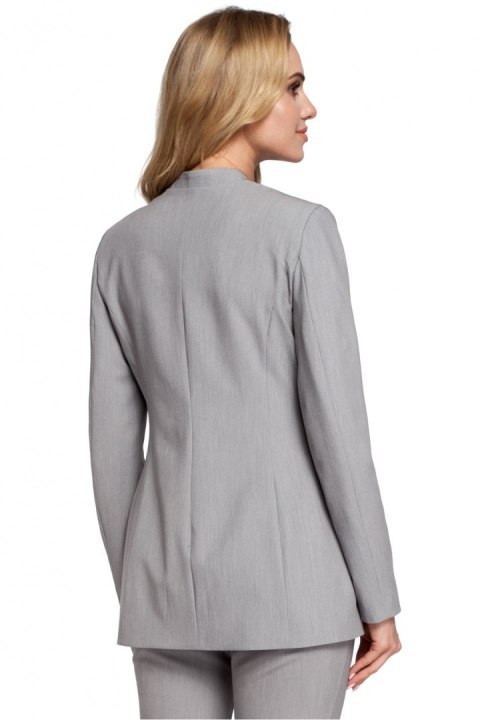 Żakiet Model MOE304 Grey - Moe Moe Żakiet Model MOE304 Grey - Moe Moe