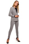 Żakiet Model MOE459 Grey - Moe Moe Żakiet Model MOE459 Grey - Moe Moe
