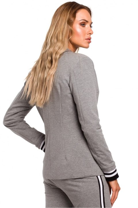 Żakiet Model MOE459 Grey - Moe Moe Żakiet Model MOE459 Grey - Moe Moe