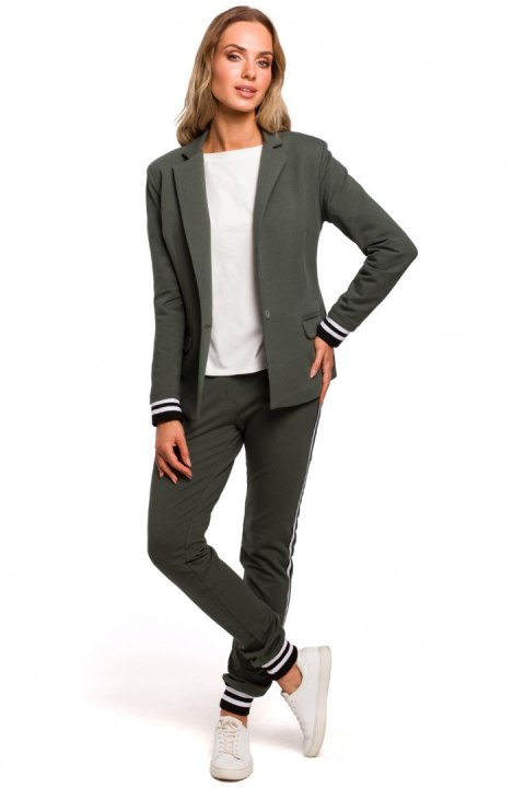 Żakiet Model MOE459 Military Green - Moe Moe Żakiet Model MOE459 Military Green - Moe Moe