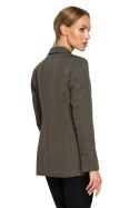 Żakiet Model MOE701 Khaki - Moe Moe Żakiet Model MOE701 Khaki - Moe Moe