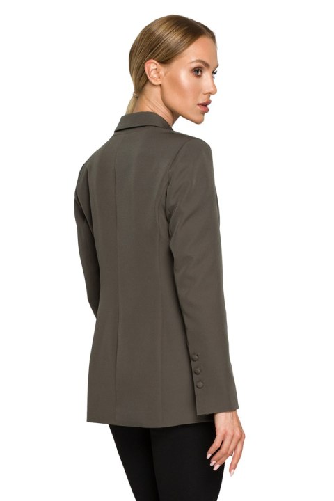 Żakiet Model MOE701 Khaki - Moe Moe Żakiet Model MOE701 Khaki - Moe Moe
