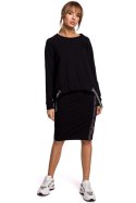 Bluza Damska Model MOE492 Black - Moe Moe Bluza Damska Model MOE492 Black - Moe Moe