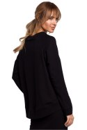 Bluza Damska Model MOE492 Black - Moe Moe Bluza Damska Model MOE492 Black - Moe Moe