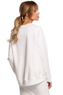 Bluza Damska Model MOE492 Ecru - Moe Moe Bluza Damska Model MOE492 Ecru - Moe Moe