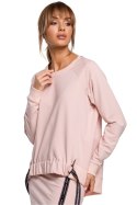 Bluza Damska Model MOE492 Pink - Moe Moe Bluza Damska Model MOE492 Pink - Moe Moe