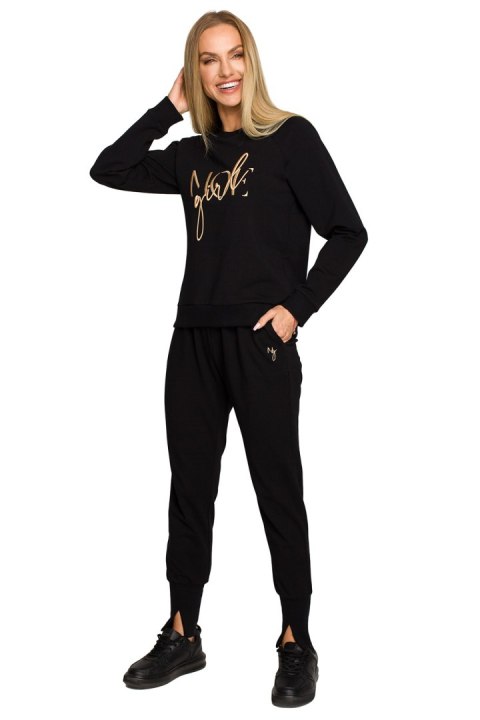 Bluza Damska Model MOE693 Black - Moe Moe Bluza Damska Model MOE693 Black - Moe Moe