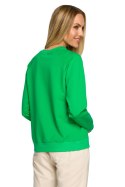 Bluza Damska Model MOE693 Green - Moe Moe Bluza Damska Model MOE693 Green - Moe Moe