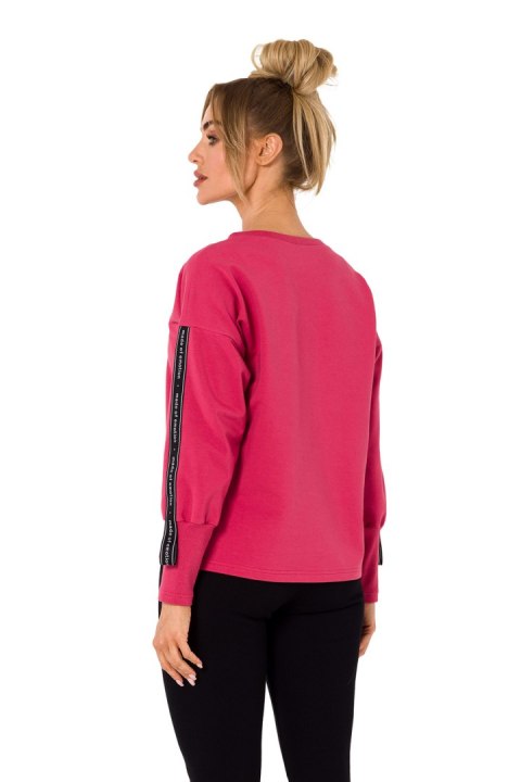 Bluza Damska Model MOE727 Coral - Moe Moe Bluza Damska Model MOE727 Coral - Moe Moe