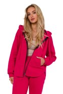 Bluza Damska Model MOE761 Malina - Moe Moe Bluza Damska Model MOE761 Malina - Moe Moe