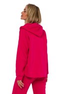 Bluza Damska Model MOE761 Malina - Moe Moe Bluza Damska Model MOE761 Malina - Moe Moe