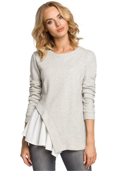 Bluzka Model MOE333 Popiel - Moe Moe Bluzka Model MOE333 Popiel - Moe Moe